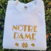 North Pole University Embroidered christmas north pole Mimalist Comfy Crewneck Shirt
