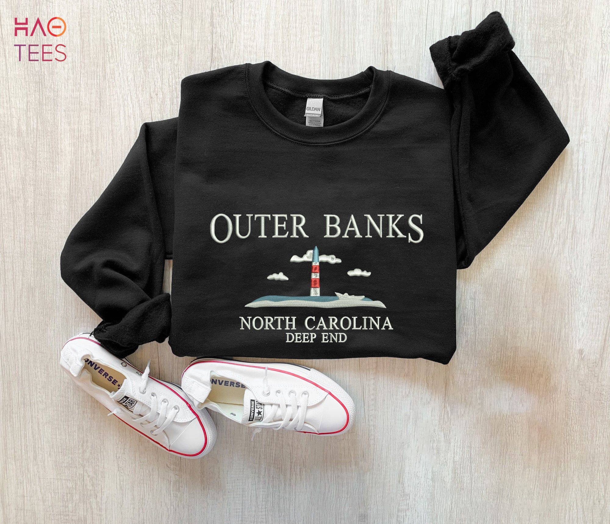 Outer Banks Embroidered Outer Banks North Carolina Shirt – I541