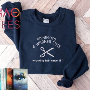 Shatter Me Tahereh Mafi Embroidered Shatter Me Series Crewneck Kenji Kishimoto And Warner Cuts Booktok Merch Shatter Me Merch Shirt