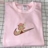 Swoosh Anya Forger Embroider Crewneck Anya Loid Yor Forger Spy Family Shirt