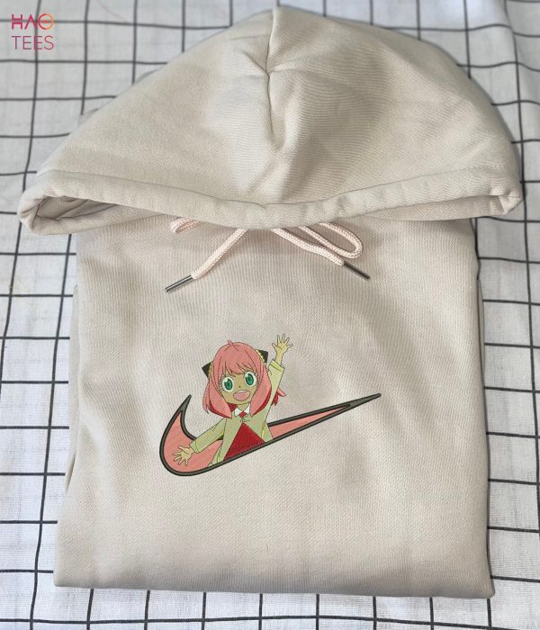 Swoosh Anya Forger Embroider Crewneck Anya Loid Yor Forger Spy Family Shirt