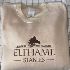 The Cruel Prince Quote Embroidered Sweater Black Elfhame Holly Black JudeThe Wicked King Booktok Comfy Oversize Shirt