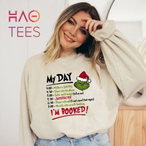 The Grinch Christmas Schedule Funny Grinch Funny Crewneck Cute Christmas Cozy Holiday Grinch Gift Shirt