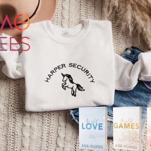 Twisted Series Merch Ana Huang Twisted Love Embroidered Booktok Crewneck Christian Harper Security Bookish Shirts