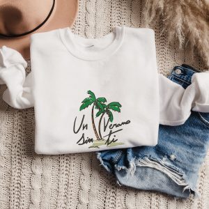 Una Navidad Sin Ti Bad Bunny Embroidered Crewneck Shirt