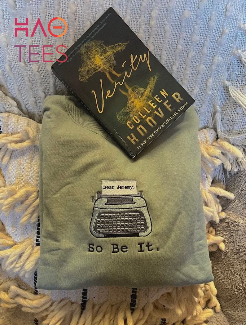 Verity COHO Booktok Merch Book Book Gifts Verity Embroidered Shirt
