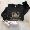 Vintage Christmas Tree Christmas Tree Embroidered Crewneck Merry Christmas Santa Gift Pine Scandanavian Shirt
