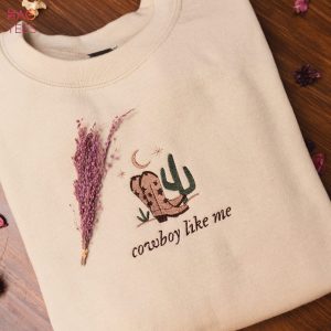 Vintage Embroidered Cowboy Like Me Boots Desert Taylor Embroidered Shirt