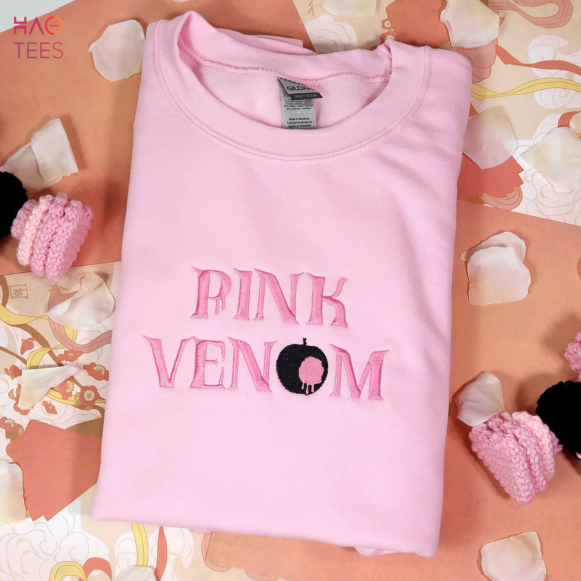 Vintage Embroidered Pink Venom Blackpink Kpop Gift For Fan Shirt