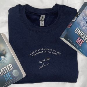 Warnette Embroidered Shatter Me Merch Aaron Warner & Juliette Ferrars Bookish Gift Shirt