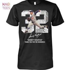 Sandy Koufax Thank You For The Memories T-Shirt