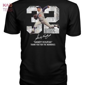 Sandy Koufax Thank You For The Memories T-Shirt