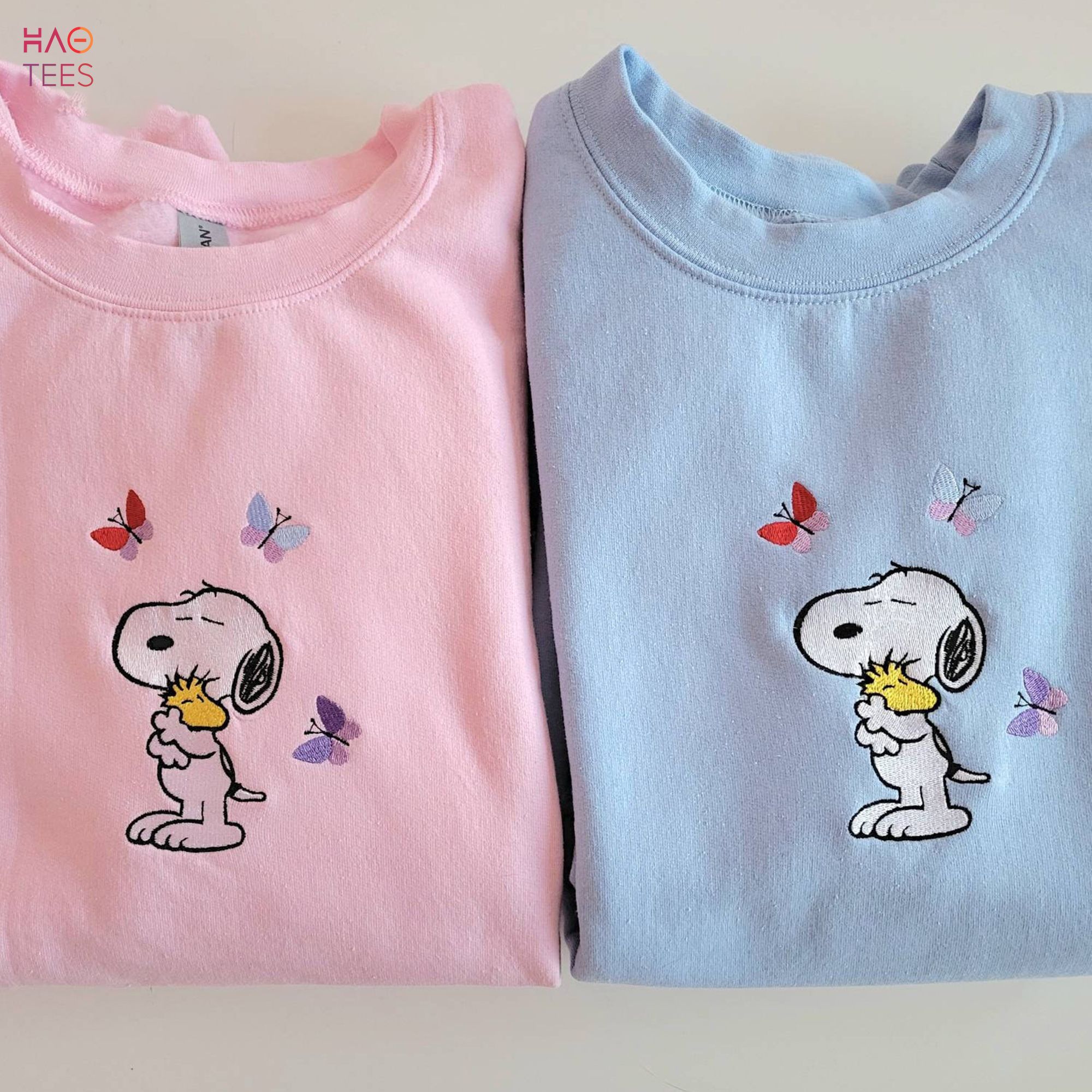A Warm Embrace Of Snoopy Embroidered Snoopy Womens Snoopy Shirt