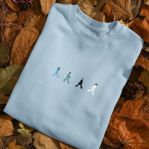 Abbey Road The Beatles Embroidery Unisex Abbey Road Crewneck Cute Embroidered Shirt