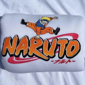 Anime TV Series Trendy Crewneck Embroidered Shirt