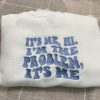 Anti Hero Embroidered Trendy Embroidered It’s Me Hi I’m The Problem It’s Me Shirt