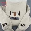 Appa Avatar Embroidered Bison Custom Design Yip Yip Appa Embroidery Shirt