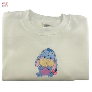Baby Eeyore Embroidered Pooh Bear Top DLand Embroidery Y2K Inspired Girly Gift Idea Shirt