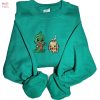 Baby Grinch Christmas Whoville University Embroidered Christmas Embroidery Crewneck Stealing Christmas Embroidered Shirt