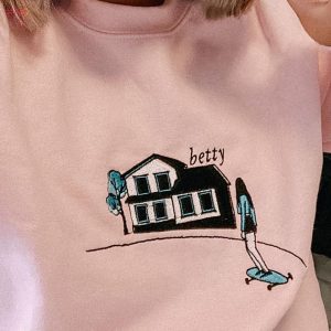 Betty Embroidered Y2K Style Embroidered Crewneck Taylor Swift Music Merch Shirt