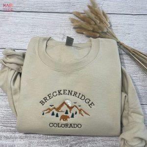 Breckenridge Colorado Embroidered Colorado National Park Breckenridge National Park Crewneck Breckenridge Shirt