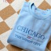 Chris Brown Crewneck Embroidered Sweatshirt Rap Custom Made Shirt