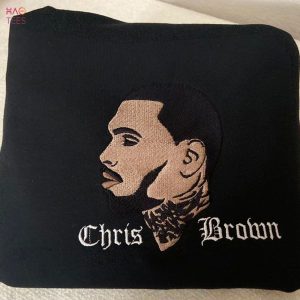 Chris Brown Crewneck Embroidered Sweatshirt Rap Custom Made Shirt