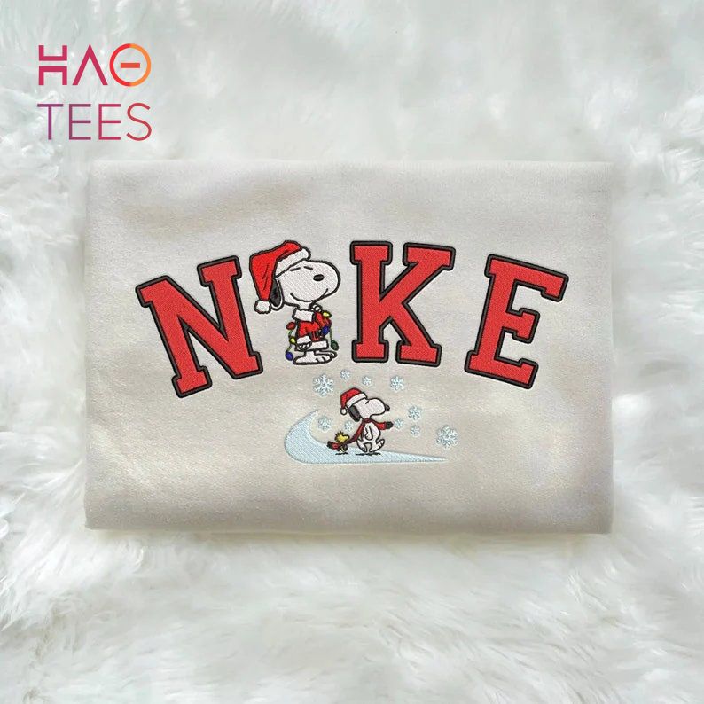 Christmas Embroidered Nke Embroidered Snoopy Embroidered Peanuts Embroidered Shirt Christmas Embroidered Nke Embroidered Snoopy Embroidered Peanuts Embroidered Shirt