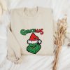 Christmas Grinch Embroidered Shirt