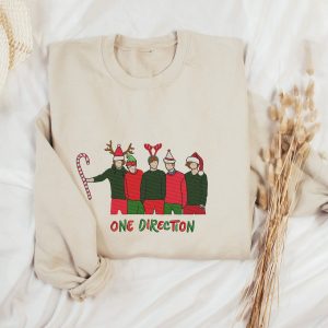 Christmas One Direction Embroidery One Direction Christmas One Direction Merch 1D Gift Gift For Fan 1D Shirt