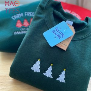 Christmas Tree Embroidered Christmas Tis The Season Vintage Trendy Christmas Tree Cake Debbie Cake Santa Gift Tree Cake Farm Fresh Holiday Shirt