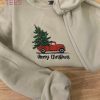 Christmas Tree Farm Emrbroidered Crewneck Holiday Apparel Christmas Shirt