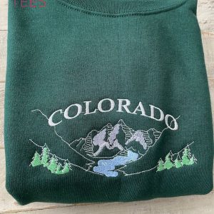 Colorado Embroidered Colorado Vintage Colorado Mountain Shirt