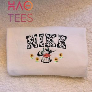 Cow Embroidered Crewneck Trendy Pintrest Embroidered Crewneck Jumper Shirt