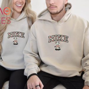 Cow Embroidered Cute Couple Embroidered Crewneck Customized Embroidered Vintage Cow Embroidered Shirt