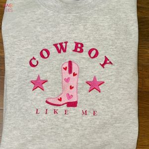 Cowboy Embroidered Sweatshirt Shirt