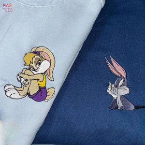 Cute Lola & Bugs Bunny Couple Embroidered Custom Embroidery Couple Matching Anniversary Trending Gift Shirt