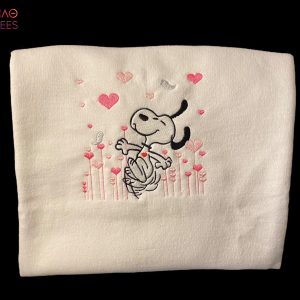 Disney Embroidered Snoopy Heart Valentine’s Day Gift Shirt