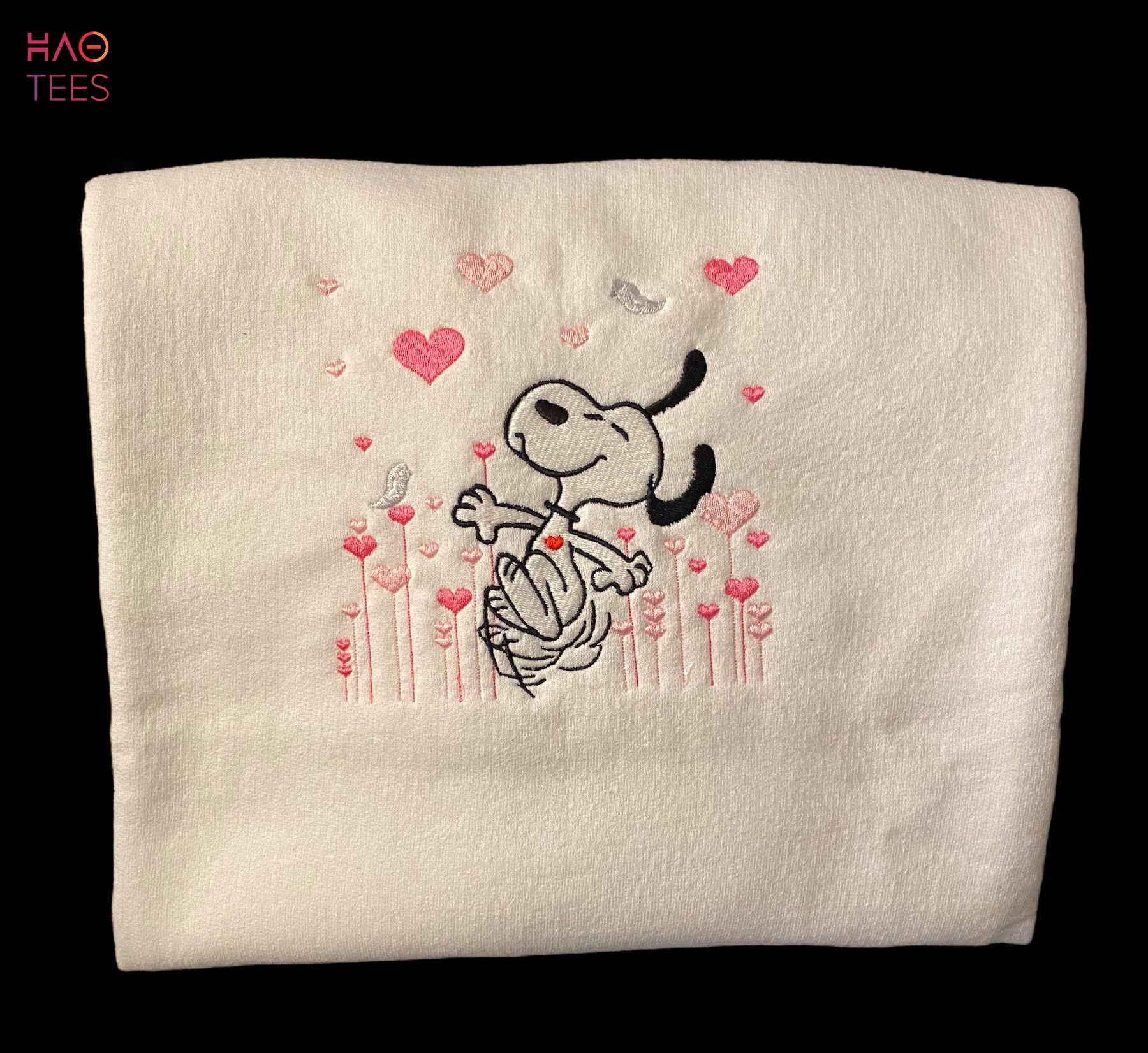 Disney Embroidered Snoopy Heart Valentine's Day Gift Shirt Disney Embroidered Snoopy Heart Valentine's Day Gift Shirt