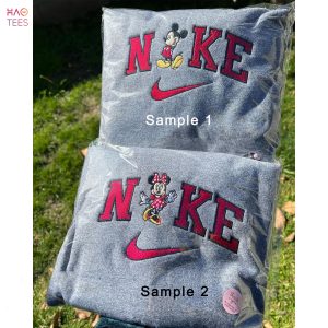 Disneyland Couple Embroidered Disney Christmas Matching Couple Mickey Minnie Christmas Disney Couple Gift Tee Shirt