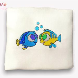 Dory And Flounder Disney Embroidered Shirt