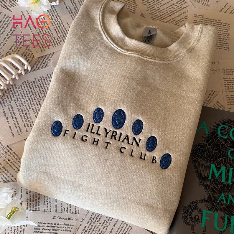 Embroidered Acotar Illyrian Fight Club Crewneck A Court Of Mist and Fury Sarah J Maas Velaris Night Court Acomf Shirt Embroidered Acotar Illyrian Fight Club Crewneck A Court Of Mist and Fury Sarah J Maas Velaris Night Court Acomf Shirt
