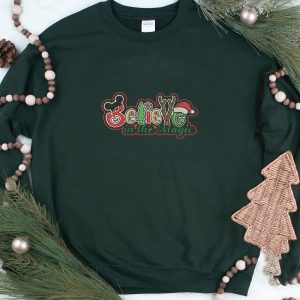 Embroidered Believe Christmas Christmas Believe Shirt Christmas Party Shirt Christmas Family Shirt