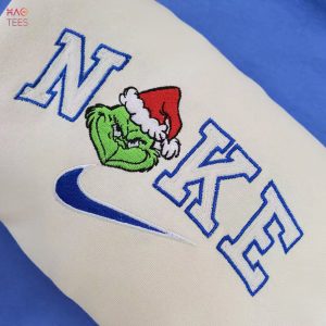 Embroidered Grinch Christmas For Women Embroidered Grinch Crewneck Christmas Gift For Her Shirt