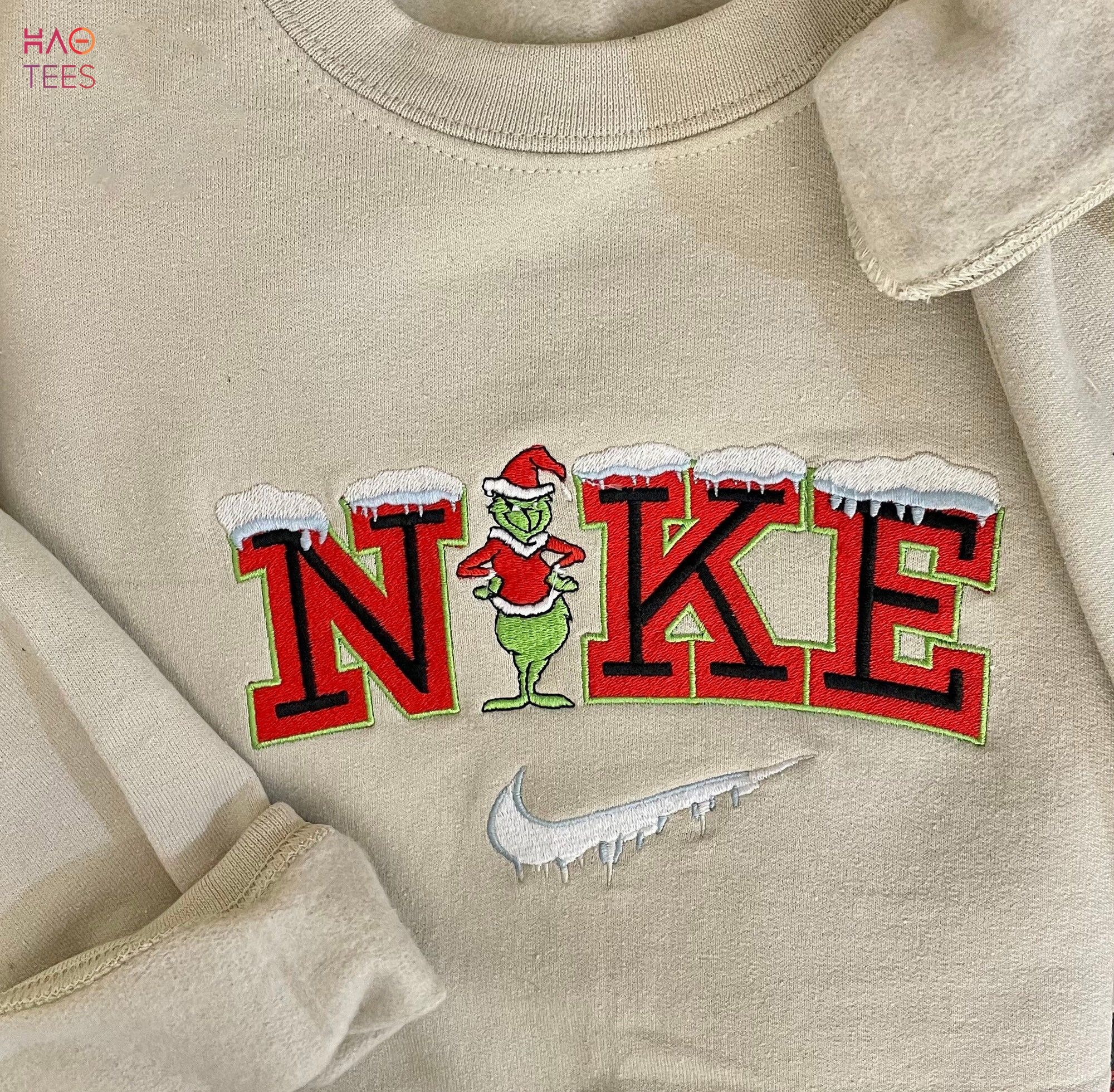 Embroidered Grinch Christmas Grinch Christmas Snow Vintage Grinch Christmas Embroidered Shirt