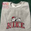 Embroidered Inspired Snoopy Matching Nike Shirt