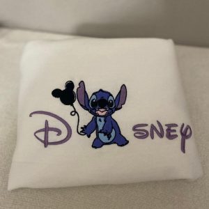 Embroidered Stitch Disney Shirt – 1C91