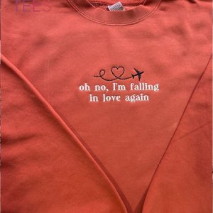 Falling In Love Embroidered Crewneck Shirt