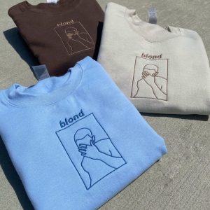 Frank Ocean Blond Embroidered Outline Of Album Cover Pullover Channel Orange Blonde Nostalgia Ultra Aesthetic Gift Shirt – TX81 Frank Ocean Blond Embroidered Outline Of Album Cover Pullover Channel Orange Blonde Nostalgia Ultra Aesthetic Gift Shirt – TX81