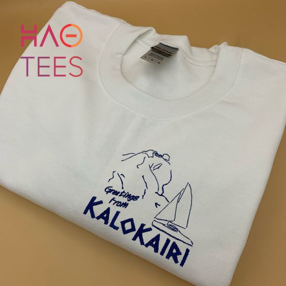 Greetings from Kalokairi Unisex Embroidered Shirt Greetings from Kalokairi Unisex Embroidered Shirt